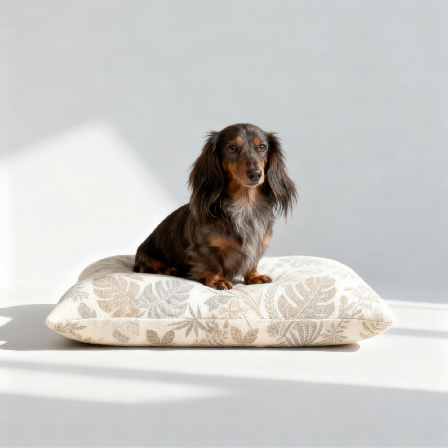 Deshaies Floral Dog Pillow Navy