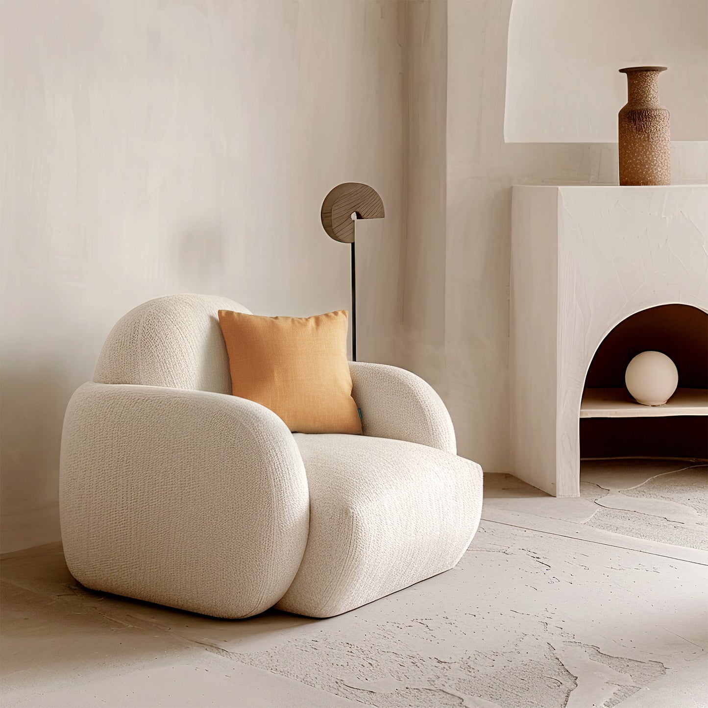 Ferret Pique Pillow Orange