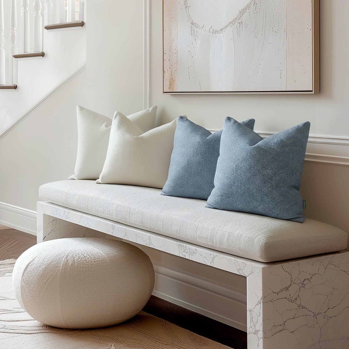Megeve Cashmere Pillow Denim