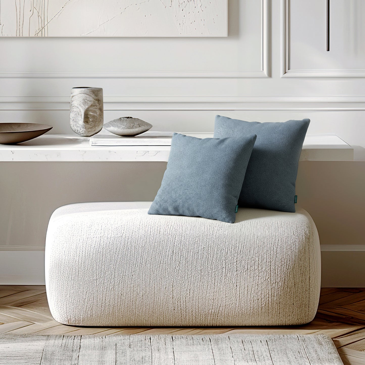 Megeve Cashmere Pillow Denim