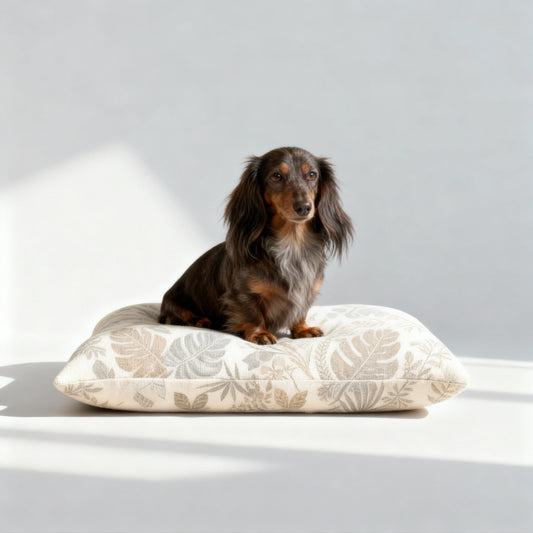Deshaies Floral Dog Pillow Sand