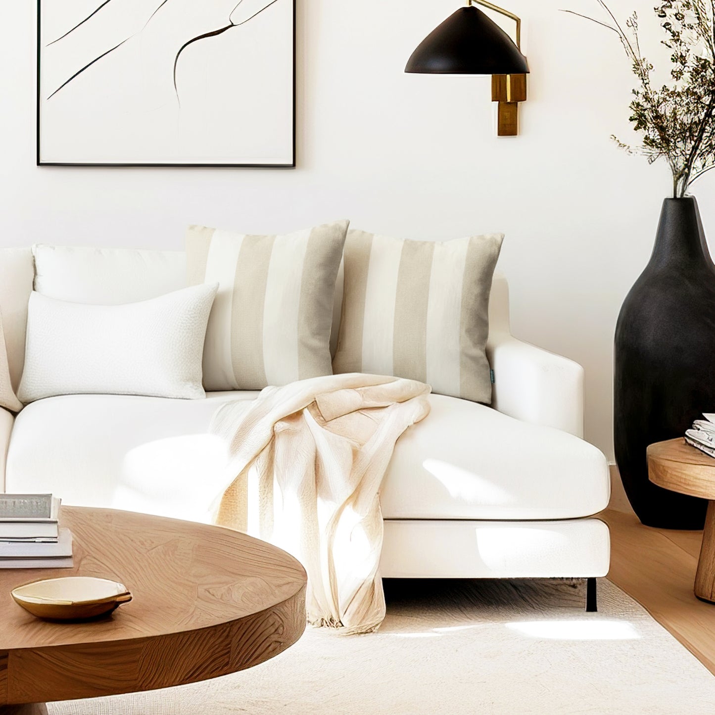 Annecy Striped Dog Pillow Sand