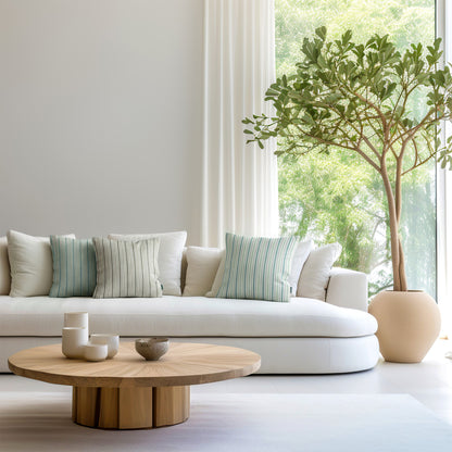 Biarritz Striped Pillow Teal