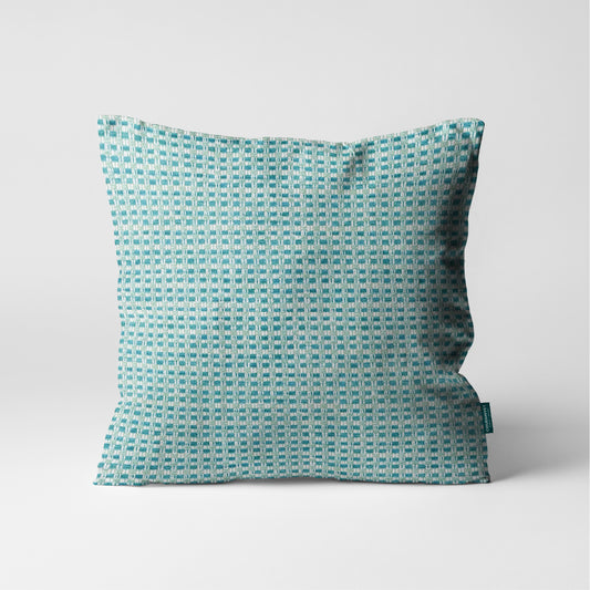 Cassis Textured Pillow Aqua