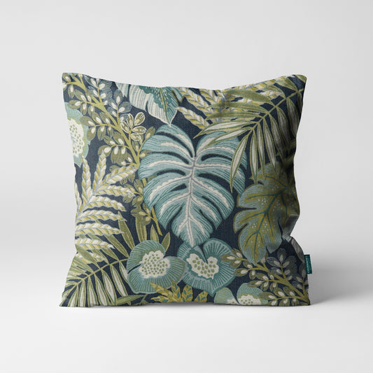 Deshaies Floral Pillow Navy